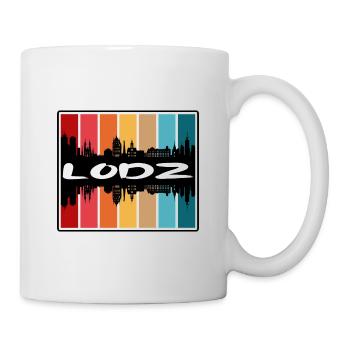 Lodz Pologne Skyline Silhouette Souvenir de voyage - Mug blanc - blanc - Droite