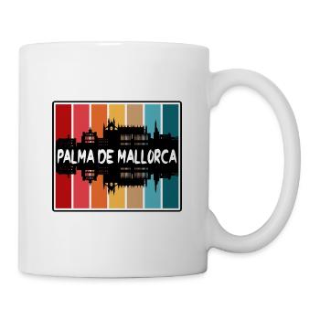Palma de Mallorca Spanien Skyline Silhouette Reisen - Tasse - Weiß - Rechts
