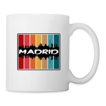 Madrid Espagne Skyline Silhouette Voyage Souvenir - Mug blanc - blanc - Droite