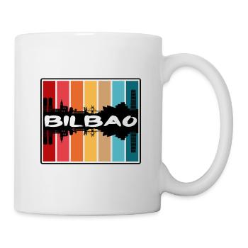 Bilbao Spanien Skyline Silhouette Reise Souvenir - Tasse - Weiß - Rechts