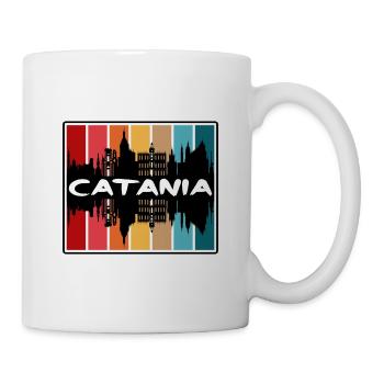 Catane Italie Skyline Silhouette Voyage Souvenir - Mug blanc - blanc - Droite