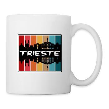 Trieste Italie Skyline Silhouette Souvenir de voyage - Mug blanc - blanc - Droite