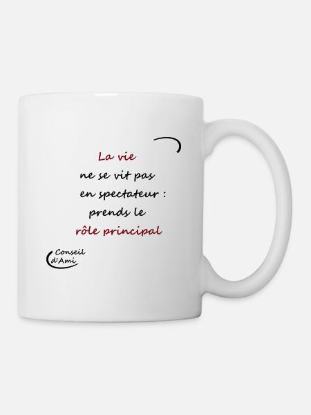 10 - Rôle principal - Mug blanc - blanc
