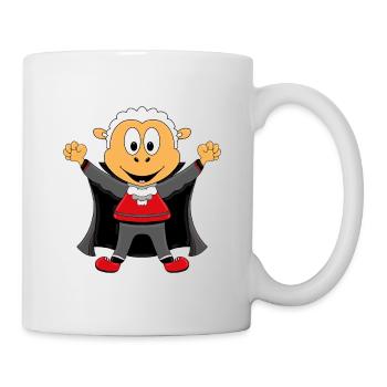 SCHAF - VAMPIR - DRACULA - HALLOWEEN - Tasse - Weiß - Rechts