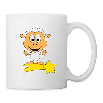 SCHAF - STERNSCHNUPPE - TIER - KIND - BABY - Tasse - Weiß - Rechts