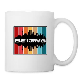 Peking China Skyline Silhouette Reise Souvenir - Tasse - Weiß - Rechts