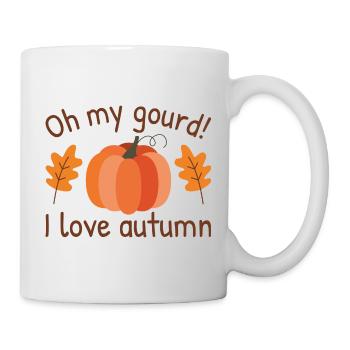 Oh My Gourd I Love Autumn - Mug - white - Right