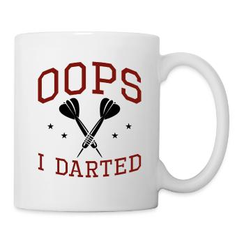Oops I Darted - Tasse - Weiß - Rechts