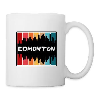 Edmonton Canada Skyline Silhouette Souvenir de voyage - Mug blanc - blanc - Droite