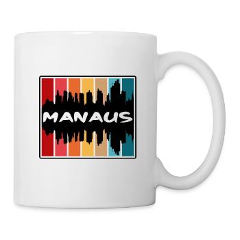 Manaus Brasilien Skyline Silhouette Reise Souvenir - Tasse - Weiß - Rechts