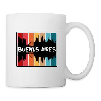 Buenos Aires Argentine Skyline Silhouette Voyage S - Mug blanc - blanc - Droite
