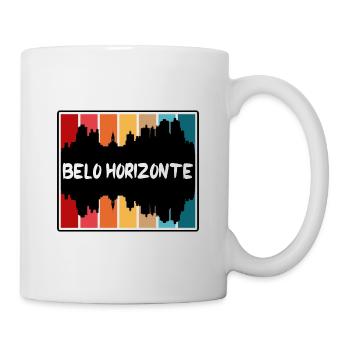 Belo Horizonte Brazil Skyline Silhouette Travel So - Mug - white - Right