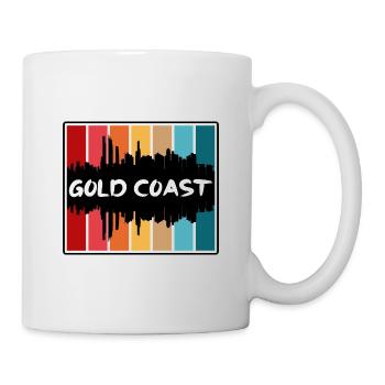 Gold Coast Australia Skyline Silhouette Travel Sou - Mug - white - Right