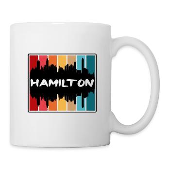 Hamilton Canada Skyline Silhouette Souvenir de voyage - Mug blanc - blanc - Droite