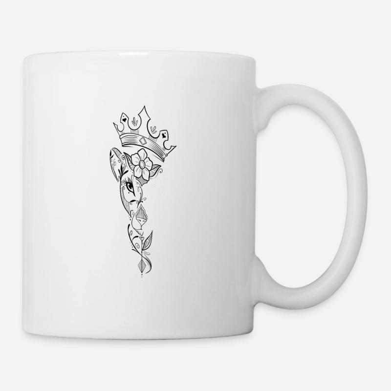 Löwin Ziertierkunst - Tasse - Weiß