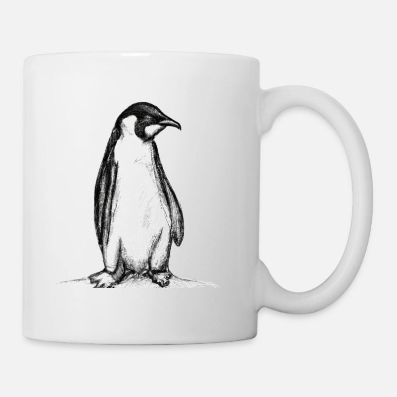 Pinguin Illustration - Tasse - Weiß