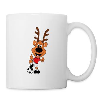 REH - FUßBALL - SPORT - TIER - KIND - BABY - Tasse - Weiß - Rechts