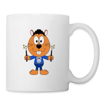 ZAUBERER - MAGIER - BIBER - OTTER - MARDER - Tasse - Weiß - Rechts