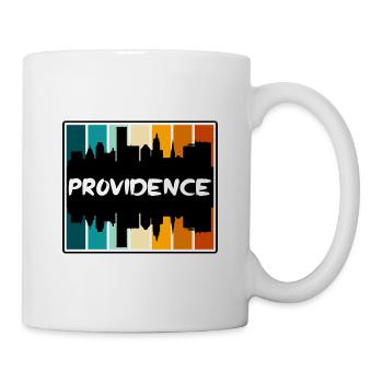 Providence Rhode Island Usa Skyline Silhouette Tra - Mug - white - Right