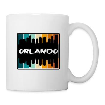 Orlando Florida USA Skyline Silhouette Reisen Souv - Tasse - Weiß - Rechts