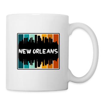 Nouvelle-Orléans Louisiane États-Unis Skyline Silhouette Trave - Mug blanc - blanc - Droite