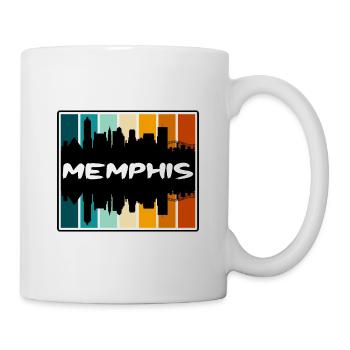 Memphis Tennessee États-Unis Skyline Silhouette Voyage So - Mug blanc - blanc - Droite