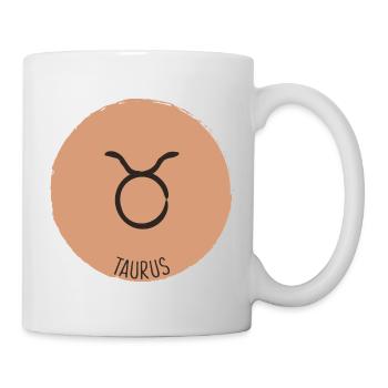 taurus zodiac sign - Mug - white - Right