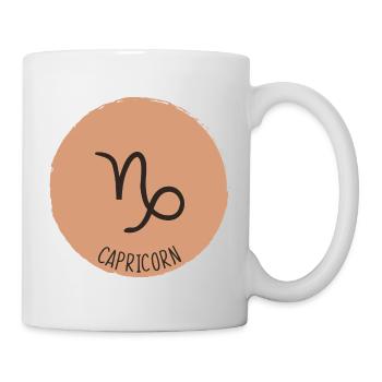 capricorn zodiac signs - Mug - white - Right