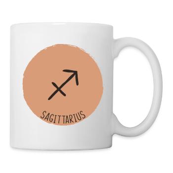 sagittarius zodiac sign - Mug - white - Right
