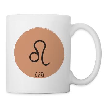 leo zodiac signs - Mug - white - Right