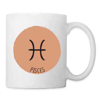 pisces zodiac signs - Mug - white - Right