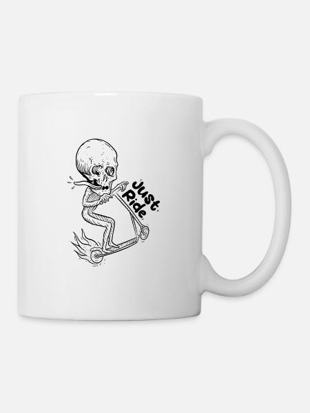 Just ride old school trottirider - Mug blanc - blanc