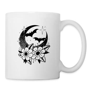 Halloween flash tattoo style - Mug blanc - blanc - Droite