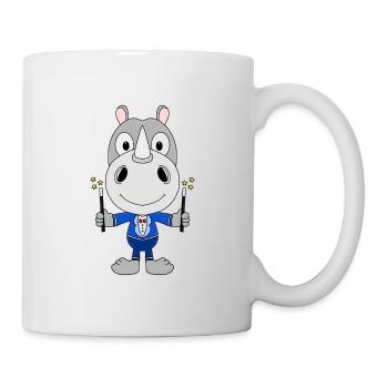 ZAUBERER - MAGIER - MAGIE - NASHORN - TIER - Tasse - Weiß - Rechts