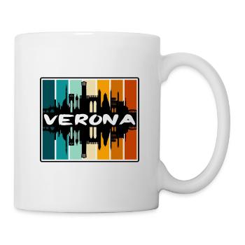 Vérone Italie Skyline Silhouette Souvenir de voyage - Mug blanc - blanc - Droite