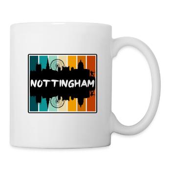 Nottingham England Skyline Silhouette Travel Souve - Mug - white - Right