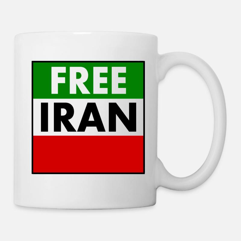 Free iran - Tasse - Weiß