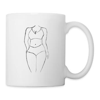 Corps d’une femme - Mug blanc - blanc - Droite