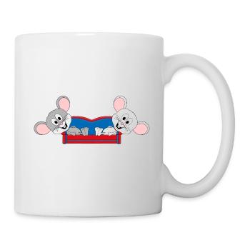 MÄUSE - MAUS - SOFA - CHILLEN - RELAXEN - LIEBE - Tasse - Weiß - Rechts