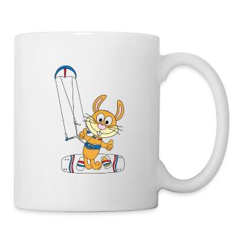 HASE - KANINCHEN - KITESURFER - KITE - KITEN - Tasse - Weiß - Rechts