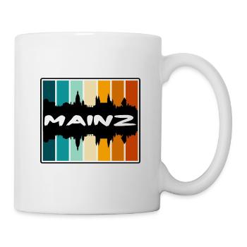 Mainz Germany Skyline Silhouette Travel Souvenir - Mug - white - Right