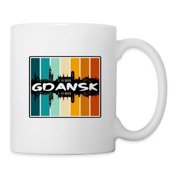Gdansk Pologne Skyline Silhouette Souvenir de voyage - Mug blanc - blanc - Droite
