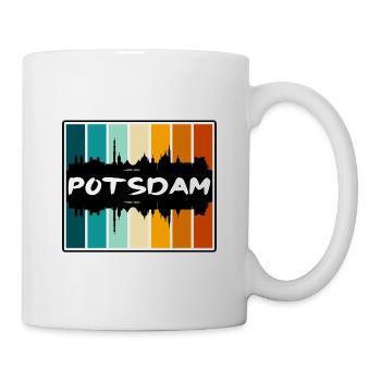 Potsdam Deutschland Skyline Silhouette Reisesouvenir - Tasse - Weiß - Rechts