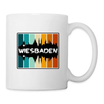Wiesbaden Allemagne Skyline Silhouette Travel Souven - Mug blanc - blanc - Droite