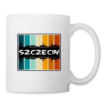 Szczecin Pologne Skyline Silhouette Souvenir de voyage - Mug blanc - blanc - Droite
