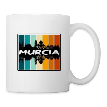 Murcia Spain Skyline Silhouette Travel Souvenir - Mug - white - Right