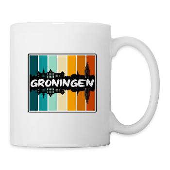 Groningen Niederlande Skyline Silhouette Reisen So - Tasse - Weiß - Rechts