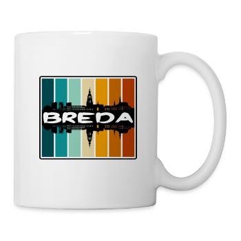 Breda Niederlande Skyline Silhouette Travel Souven - Tasse - Weiß - Rechts