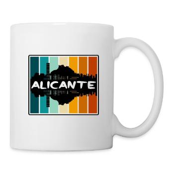 Alicante Espagne Skyline Silhouette Voyage Souvenir - Mug blanc - blanc - Droite
