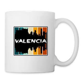 Valencia Spain Skyline Silhouette Travel Souvenir - Mug - white - Right
